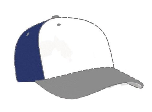 Pacific Headwear Custom USA M2 Performance Flexfit® Cap (998F), Color 'RoyalWhite'