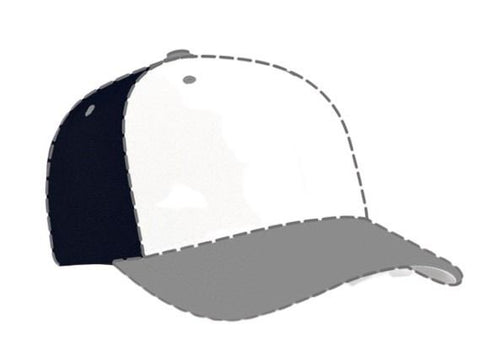 Pacific Headwear Custom USA M2 Performance Flexfit® Cap (998F), Color 'NavyWhite'