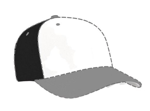Pacific Headwear Custom USA M2 Performance Flexfit® Cap (998F), Color 'BlackWhite'