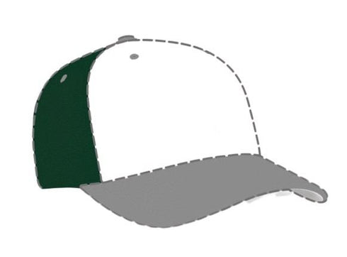 Pacific Headwear Custom USA M2 Performance Flexfit® Cap (998F), Color 'DarkGreenWhite'