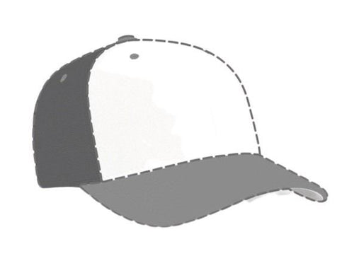 Pacific Headwear Custom USA M2 Performance Flexfit® Cap (998F), Color 'GraphiteWhite'