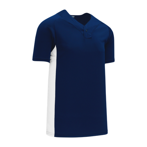 Athletic Knit One Button Pro Placket Performance Baseball Jersey (BA1343)