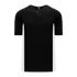 Athletic Knit One Button Pro Placket Performance Baseball Jersey (BA1343), Color '221 Black/White'