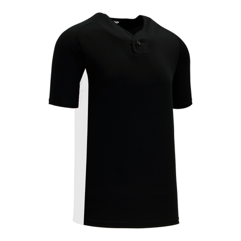 Athletic Knit One Button Pro Placket Performance Baseball Jersey (BA1343)
