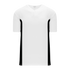 Athletic Knit One Button Pro Placket Performance Baseball Jersey (BA1343), Color '222 White/Black'