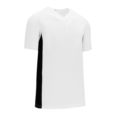Athletic Knit One Button Pro Placket Performance Baseball Jersey (BA1343)