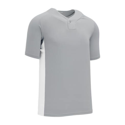 Athletic Knit One Button Pro Placket Performance Baseball Jersey (BA1343)