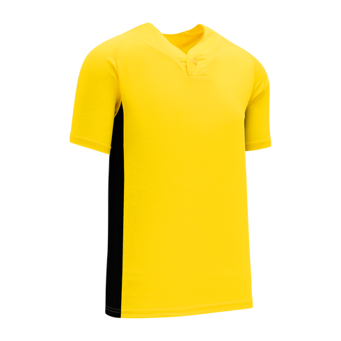 Athletic Knit One Button Pro Placket Performance Baseball Jersey (BA1343)