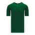 Athletic Knit One Button Pro Placket Performance Baseball Jersey (BA1343), Color '260 Dk Green/White'