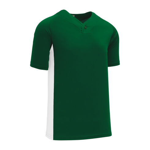 Athletic Knit One Button Pro Placket Performance Baseball Jersey (BA1343)