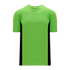 Athletic Knit One Button Pro Placket Performance Baseball Jersey (BA1343), Color '269 Lime/Black'
