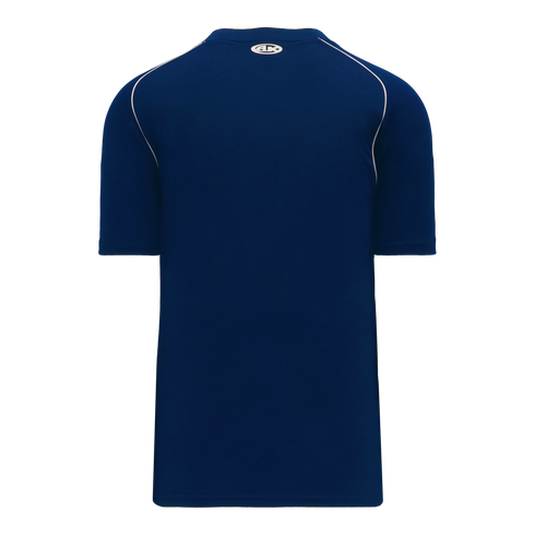 Athletic Knit Two Button Performance Baseball Jersey with Piping (BA1344)