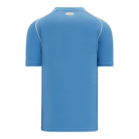 Athletic Knit Two Button Performance Baseball Jersey with Piping (BA1344)