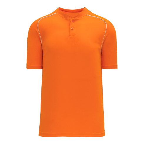 Athletic Knit Two Button Performance Baseball Jersey with Piping (BA1344)