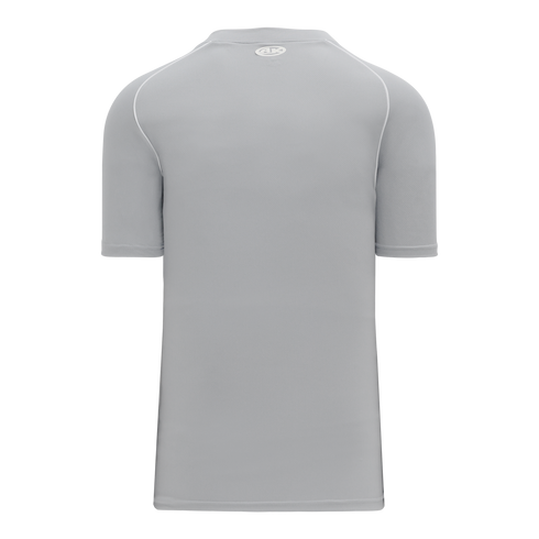 Athletic Knit Two Button Performance Baseball Jersey with Piping (BA1344)