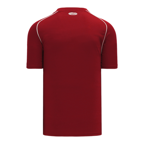 Athletic Knit Two Button Performance Baseball Jersey with Piping (BA1344)