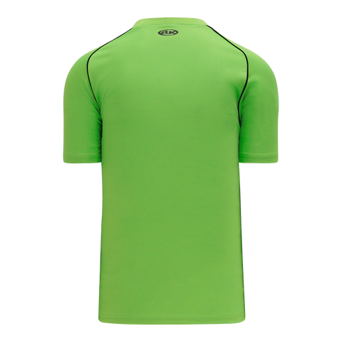 Athletic Knit Two Button Performance Baseball Jersey with Piping (BA1344)