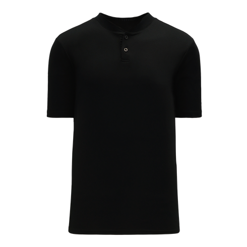 Athletic Knit Two Button Performance Baseball Jersey (BA1347)