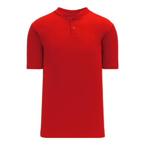 Athletic Knit Two Button Performance Baseball Jersey (BA1347)