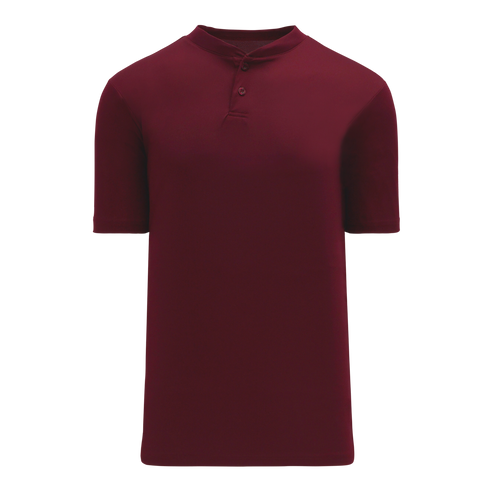 Athletic Knit Two Button Performance Baseball Jersey (BA1347)