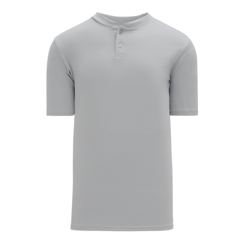 Athletic Knit Two Button Performance Baseball Jersey (BA1347)