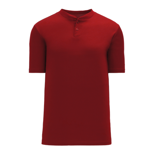 Athletic Knit Two Button Performance Baseball Jersey (BA1347)