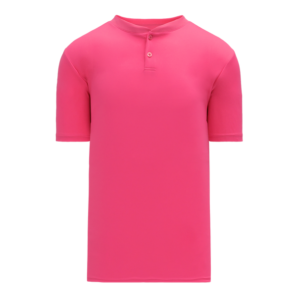 Athletic Knit Two Button Performance Baseball Jersey (BA1347)