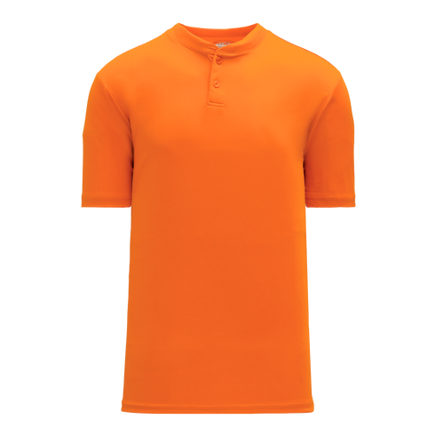 Athletic Knit Two Button Performance Baseball Jersey (BA1347)