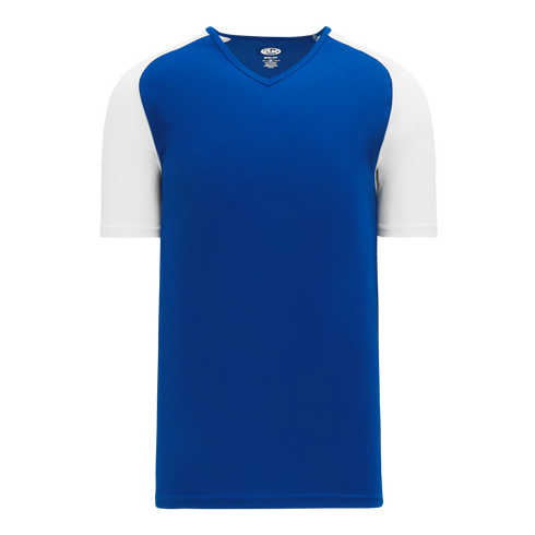 Athletic Knit V-Neck Baseball Jersey with Contrasting Shoulders (BA1375)