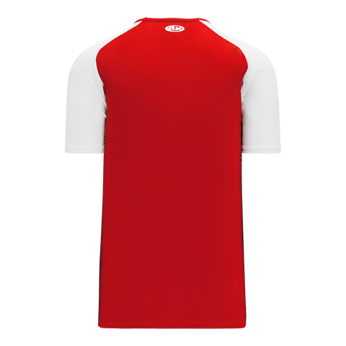 Athletic Knit V-Neck Baseball Jersey with Contrasting Shoulders (BA1375)