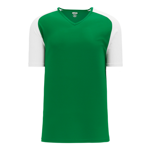 Athletic Knit V-Neck Baseball Jersey with Contrasting Shoulders (BA1375)