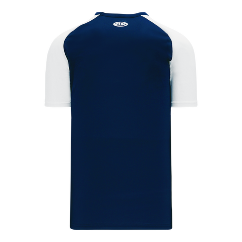 Athletic Knit V-Neck Baseball Jersey with Contrasting Shoulders (BA1375)