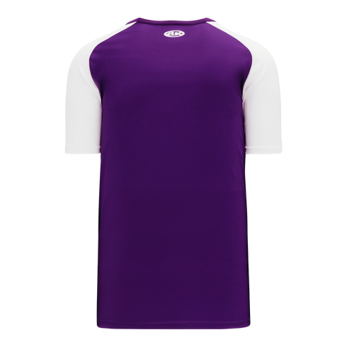 Athletic Knit V-Neck Baseball Jersey with Contrasting Shoulders (BA1375)