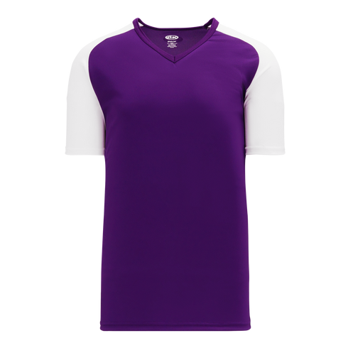 Athletic Knit V-Neck Baseball Jersey with Contrasting Shoulders (BA1375)