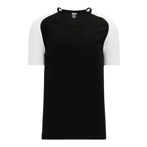 Athletic Knit V-Neck Baseball Jersey with Contrasting Shoulders (BA1375)
