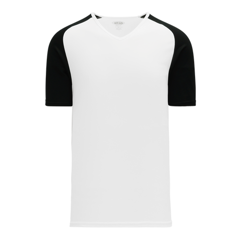Athletic Knit V-Neck Baseball Jersey with Contrasting Shoulders (BA1375)