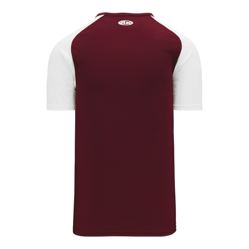 Athletic Knit V-Neck Baseball Jersey with Contrasting Shoulders (BA1375)