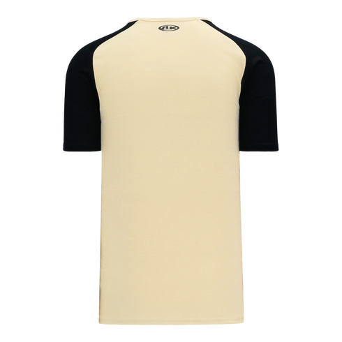 Athletic Knit V-Neck Baseball Jersey with Contrasting Shoulders (BA1375)