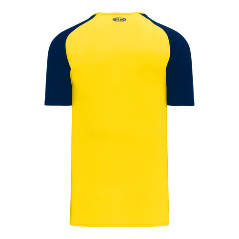 Athletic Knit V-Neck Baseball Jersey with Contrasting Shoulders (BA1375)