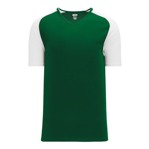 Athletic Knit V-Neck Baseball Jersey with Contrasting Shoulders (BA1375)