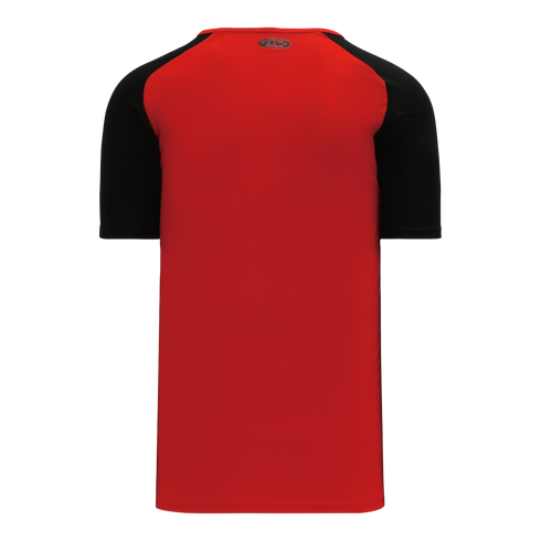 Athletic Knit V-Neck Baseball Jersey with Contrasting Shoulders (BA1375)