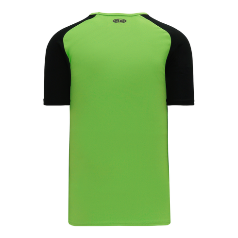 Athletic Knit V-Neck Baseball Jersey with Contrasting Shoulders (BA1375)