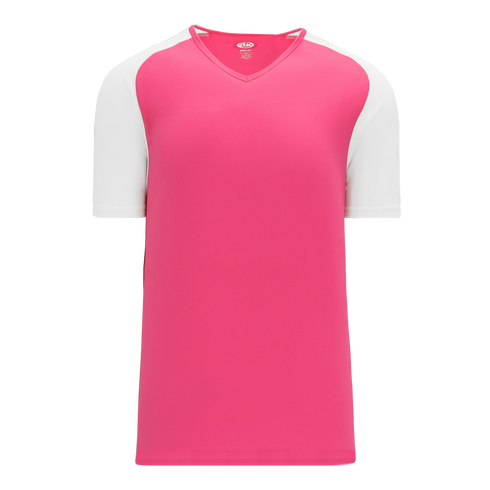 Athletic Knit V-Neck Baseball Jersey with Contrasting Shoulders (BA1375)