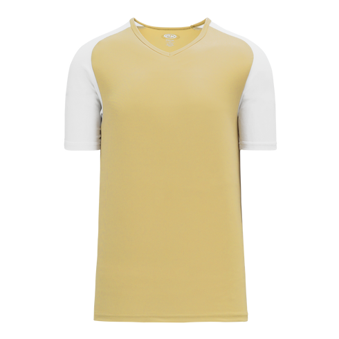 Athletic Knit V-Neck Baseball Jersey with Contrasting Shoulders (BA1375)