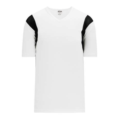 Athletic Knit V-Neck Performance Baseball Jersey with Mesh Shoulder Inserts (BA569)