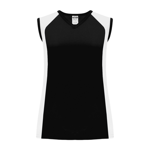 Athletic Knit Ladies Sleeveless Performance Softball Jersey with Side Inserts (BA601)