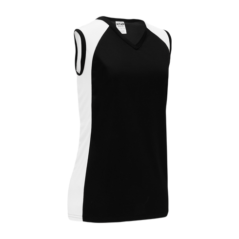 Athletic Knit Ladies Sleeveless Performance Softball Jersey with Side Inserts (BA601)