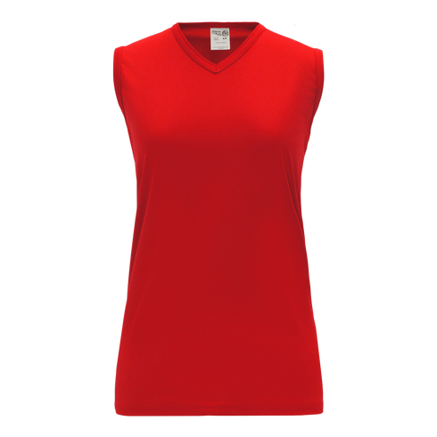 Athletic Knit Ladies Sleeveless V-Neck Performance Softball Jersey (BA635)
