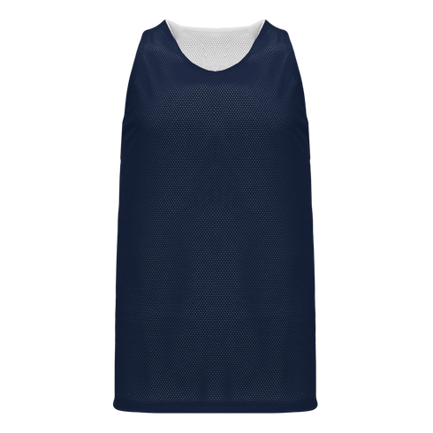 Athletic Knit Polymesh Reversible Basketball Jersey (BR1302), Color '216 Navy/White'