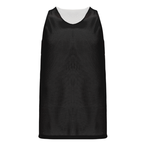 Athletic Knit Polymesh Reversible Basketball Jersey (BR1302), Color '221 Black/White'